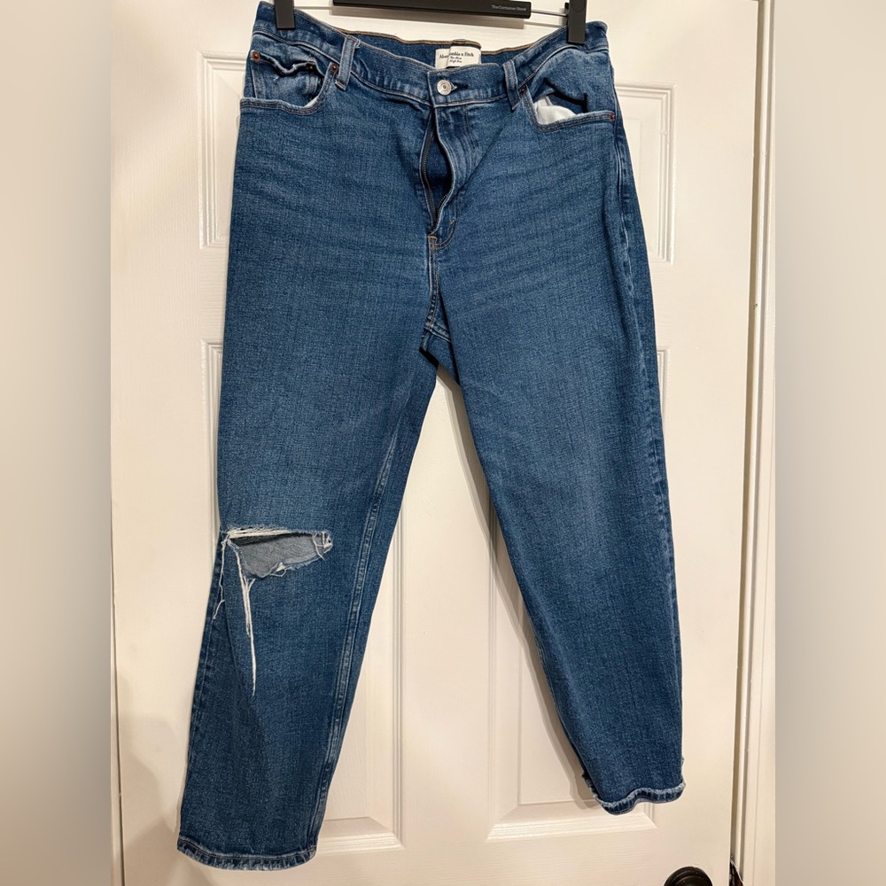 Abercrombie & Fitch High Rise Blue Jeans